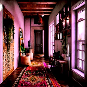 Bohemian Hallway Inspirations Png 06242024 PNG Image