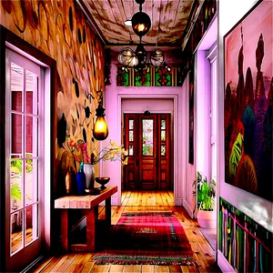 Bohemian Hallway Inspirations Png 06242024 PNG Image