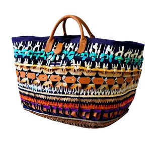 Bohemian Style Beach Bag Png Kit22 PNG Image