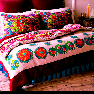Bohemian Style Bedding PNG yqk PNG with transparent background