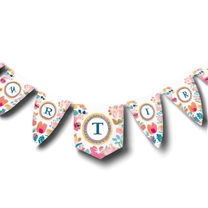 Boho Chic Birthday Banner Png Xbk PNG Image