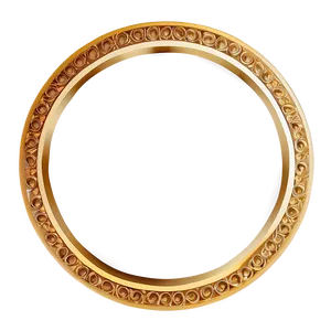 Boho Gold Circle Frame Png Dnb PNG Image