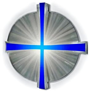 Bold Blue Cross Representation Png Hvo PNG Image