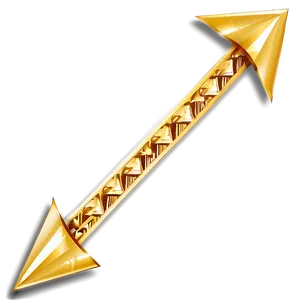 Bold Gold Arrow Accent Png Dry11 PNG Image