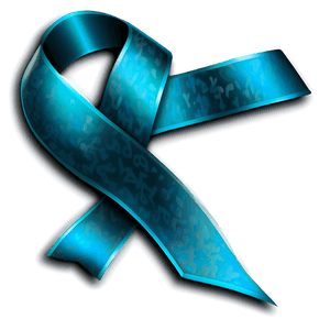Bold Teal Ribbon Icon PNG 40 PNG