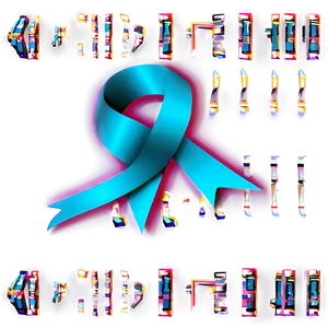 Bold Teal Ribbon Icon Png 9 PNG Image