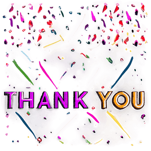 Bold Thank You Statement PNG ebe PNG image with transparent background