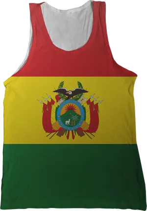 Bolivian Flag Tank Top PNG Image