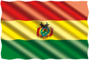 Bolivian Flag Waving PNG Image