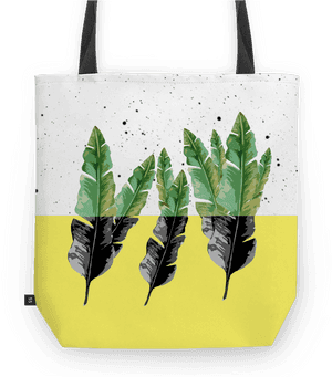 Bolsa Banana Leaves De Gal Pop Designna - Banana Leaf, HD Png Download PNG image with transparent background