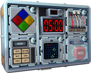 Bomb Defusal Puzzle Game Module PNG image with transparent background