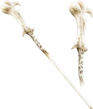 Bone Styled Magic Wand PNG Image