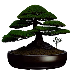 Bonsai Tree Silhouette Png Ecs PNG Image