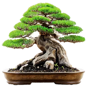 Bonsai Tree With Mountain Background Png Yxo PNG Image