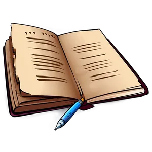 Book And Pen Vector Sketch Png 21 PNG Image