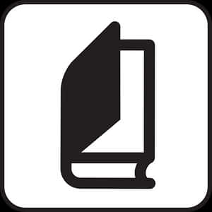 Book Icon Simple Design PNG image with transparent background