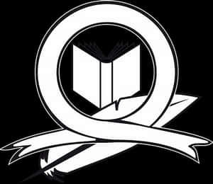 Book Logo Blackand White PNG image with transparent background