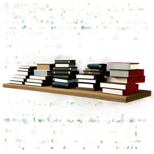 Books On Shelf D PNG Image