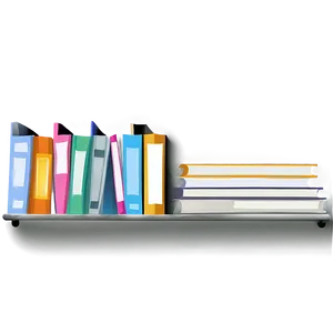 Books On Shelf Png Pet26 PNG Image