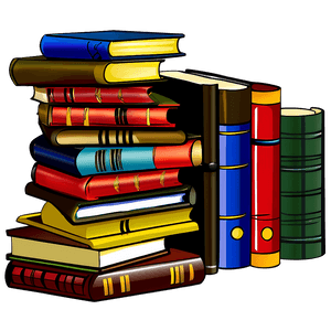 Books Pile PNG 05252024 PNG image with transparent background