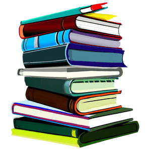 Books Pile PNG 05252024 PNG image with transparent background