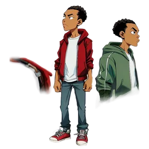 Boondocks Riley Freeman Artwork Png Iai PNG Image