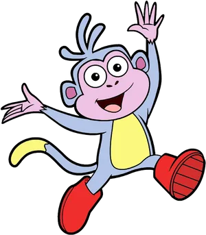 Bootsthe Monkey Jumping Dora The Explorer PNG Image