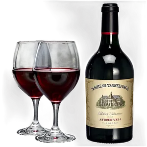 Bordeaux Red Wine Glass Png 06262024 PNG Image