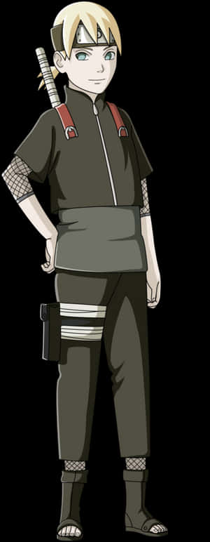 Boruto Character Standing Pose PNG image with transparent background