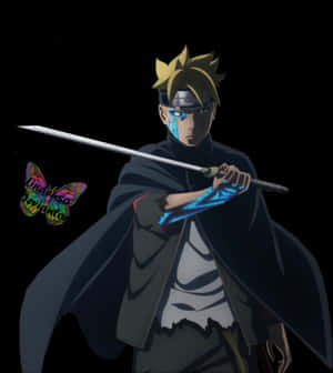 Boruto Uzumaki Karma Seal Activation PNG image with transparent background