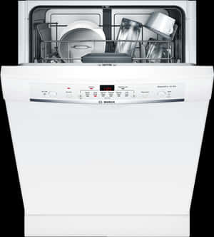 Bosch Dishwasher Open View PNG image with transparent background