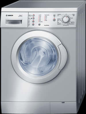 Washing Machine Png Photo - Silver Front Loader Washing Machine, Transparent Png PNG
