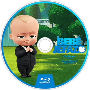 Boss Baby Blu Ray Cover Art PNG image with transparent background