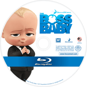 Boss Baby Bluray Disc PNG image with transparent background