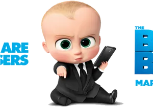 Boss Baby Character Promo PNG Image