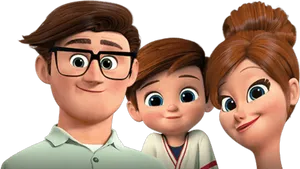 Boss Baby Family Portrait PNG Image