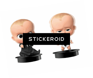 Boss Baby Figurines_ Dual Expressions PNG image with transparent background