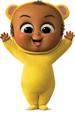 Boss Baby Teddy Bear Costume PNG Image