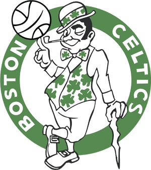 Boston Celtics Logo - Boston Celtics Logo Black And White PNG image with transparent background