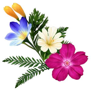 Botanical Corner Flower Png 30 PNG Image