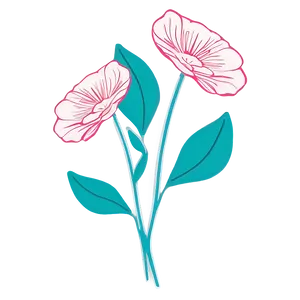 Botanical Cricut Flower Design Png Jlh PNG Image