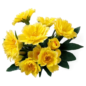 Bouquet Of Yellow Flowers Png Kxr PNG Image