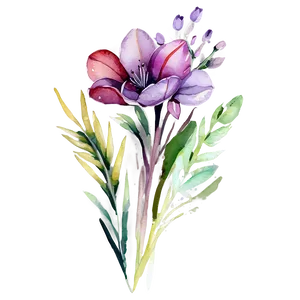 Bouquet Watercolor Creation Png Wag PNG Image