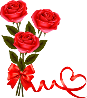 Love Gift Red Rose Png - Valentine Day Red Rose, Transparent Png PNG image with transparent background