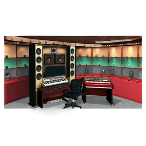 Boutique Recording Studio Ambiance PNG 06262024 PNG with transparent background