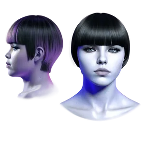 Bowl Cut With Fade Png Ous PNG Image