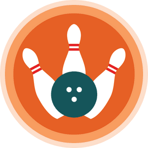 Bowling Ball And Pins Clip Art - Bowling Png, Transparent Png PNG image with transparent background