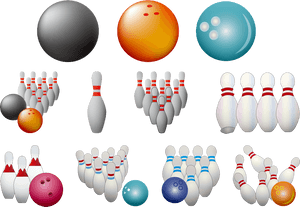 Bowling Pins, Bowling Ball, Bowling, Sport, Pins - Ten-pin Bowling, HD Png Download PNG image with transparent background