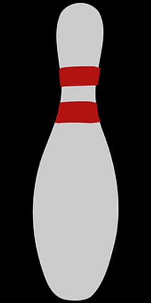 Bowling Pin Iconon Black Background PNG image with transparent background