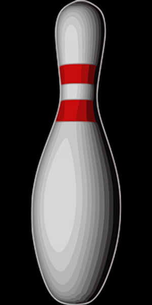 Bowling Pin Isolatedon Black Background PNG image with transparent background